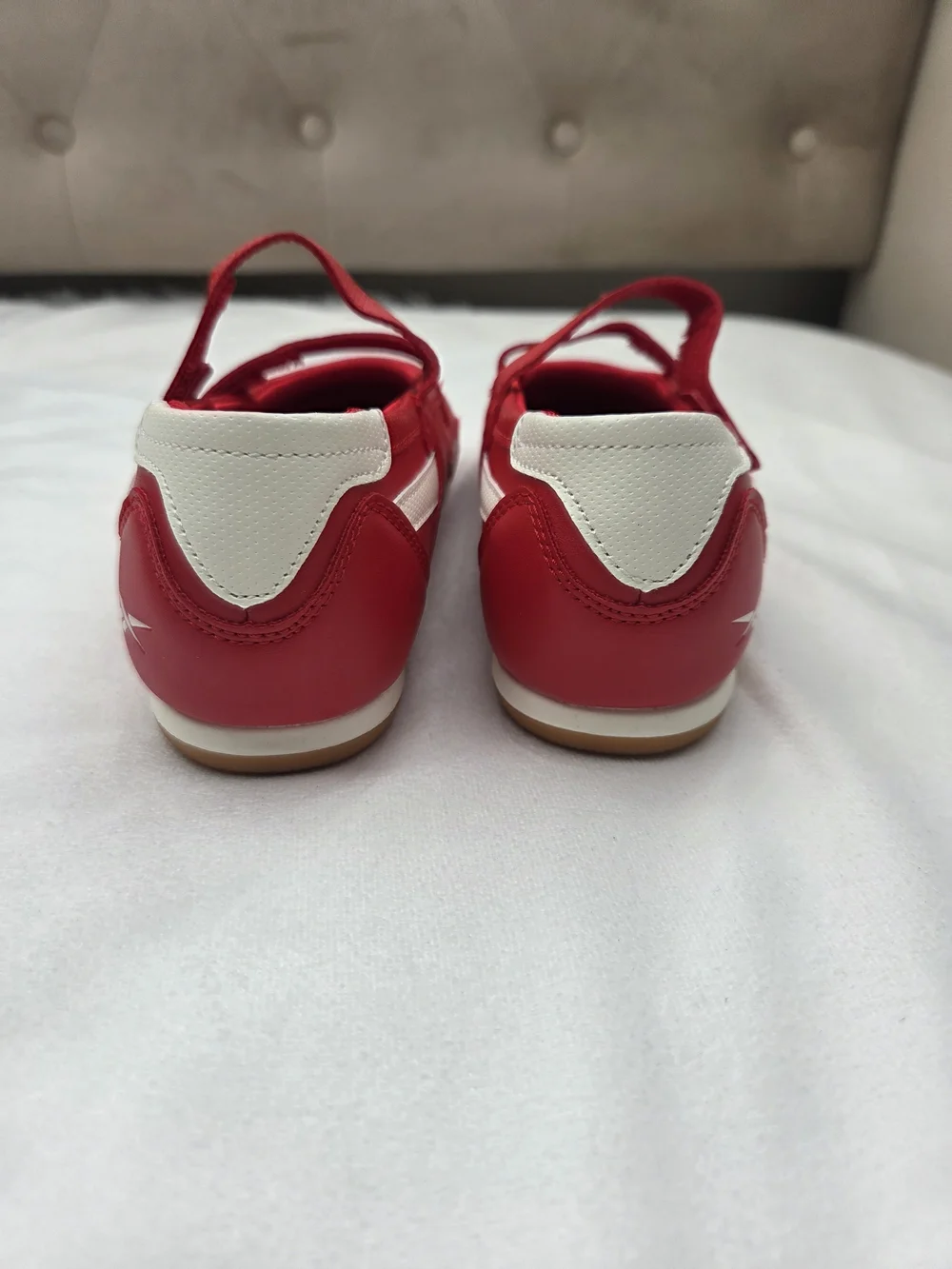 Reebok Women’s Red Mary Jane Double Strap Sneakers Shoes Size 6.5